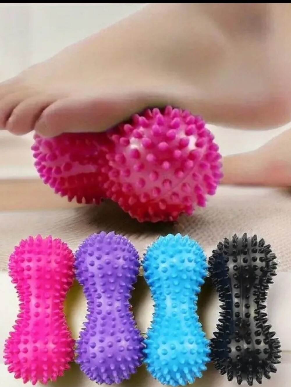 Peanut-Shaped Yoga Massage Ball for Deep Tissue Massage, Hard